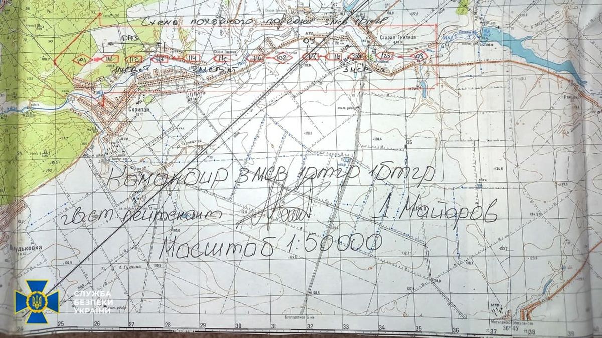 Hranice dokreslené propiskou. Část ruského velení používá na Ukrajině přes 50 let staré mapy